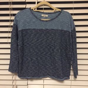 Madewell Blue Striped Shirt